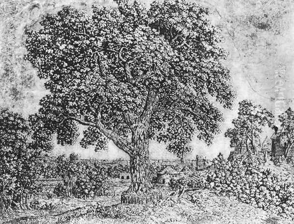 The Great Tree Oil Painting by Hercules Seghers