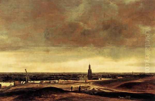 View of Rhenen Oil Painting by Hercules Seghers