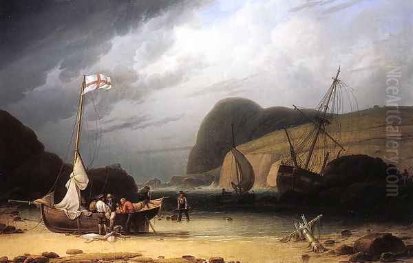 Great Ormes Head, Near Liverpool Oil Painting by Robert Salmon