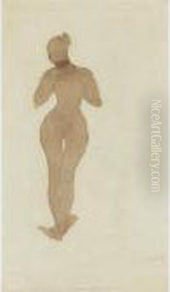 Femme Nue Debout Oil Painting by Auguste Rodin