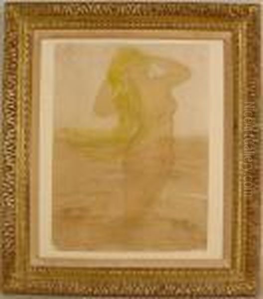 Mermaid Oil Painting by Auguste Rodin