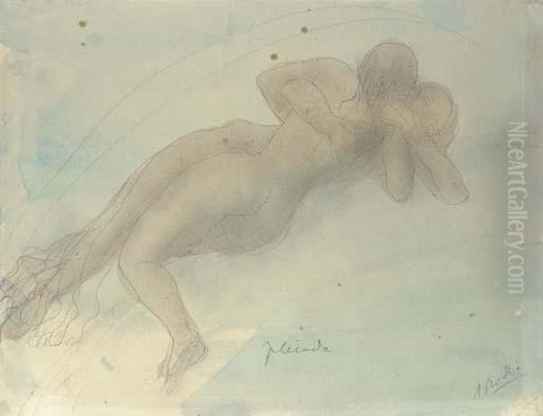 Pleiade Oil Painting by Auguste Rodin