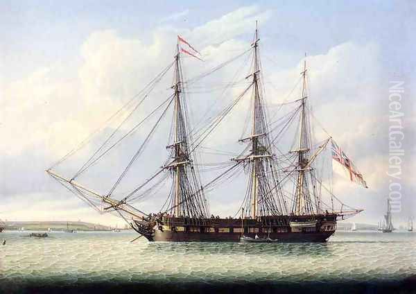 Sloop on the Mersey by Robert Salmon