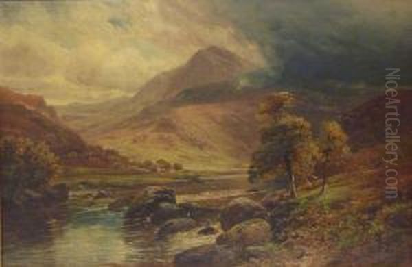 Moel Siabod North Wales Oil Painting by Clarence Roe