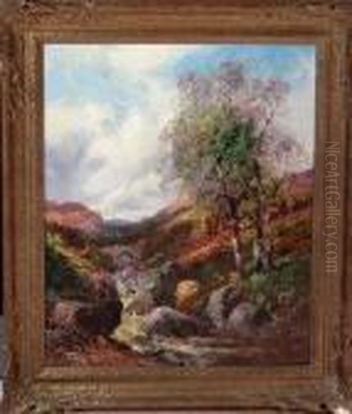 Highland Stream Oil Painting by Clarence Roe