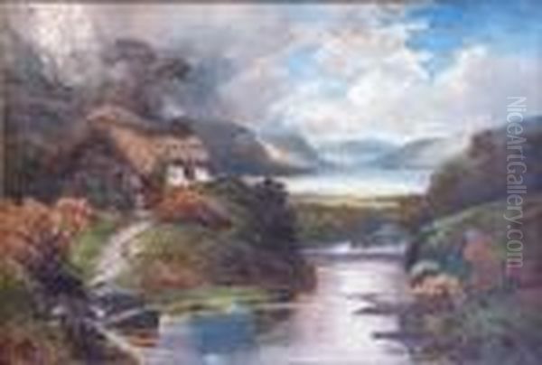 Port Soderick, Isle Of Arran. Oil Painting by Clarence Roe