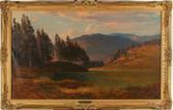 Highland Landscape Oil Painting by Clarence Roe