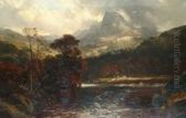 A View In Wales Oil Painting by Clarence Roe