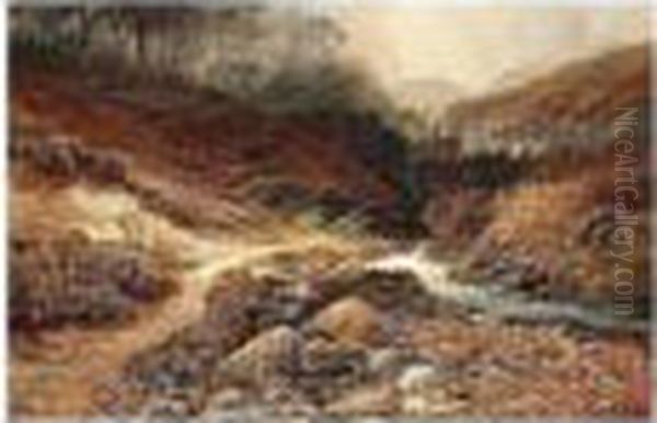 Highland Stream Oil Painting by Clarence Roe