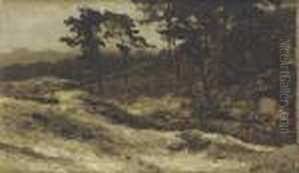 Forest Edge Oil Painting by Willem Roelofs