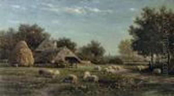 Summer Idyll Oil Painting by Willem Roelofs