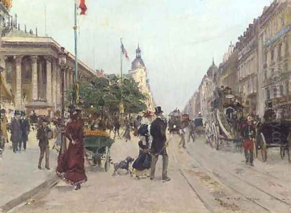 Rue du Colisee Oil Painting by Georges Stein