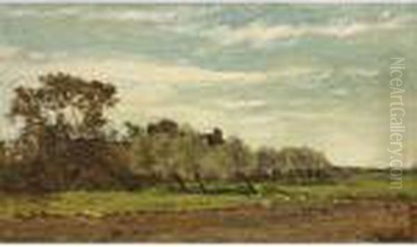 A Farm In Laren Oil Painting by Willem Roelofs