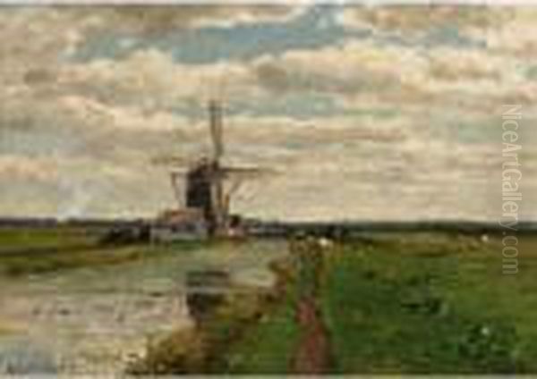 Environs De La Haye Oil Painting by Willem Roelofs