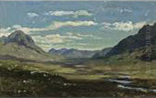 A View Of Glen Sligichan, Isle De Skye, Scotland Oil Painting by Willem Roelofs