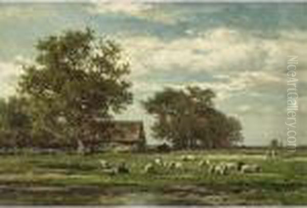 Paysage, Effet De Matin Oil Painting by Willem Roelofs