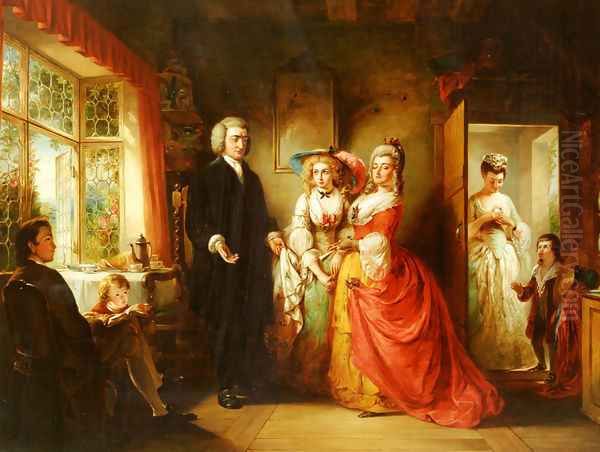 The Vicar of Wakefield Oil Painting by Abraham Solomon