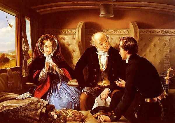 First Class - The Return Oil Painting by Abraham Solomon