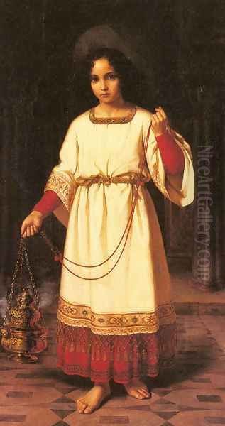 The Acolyte Oil Painting by Abraham Solomon