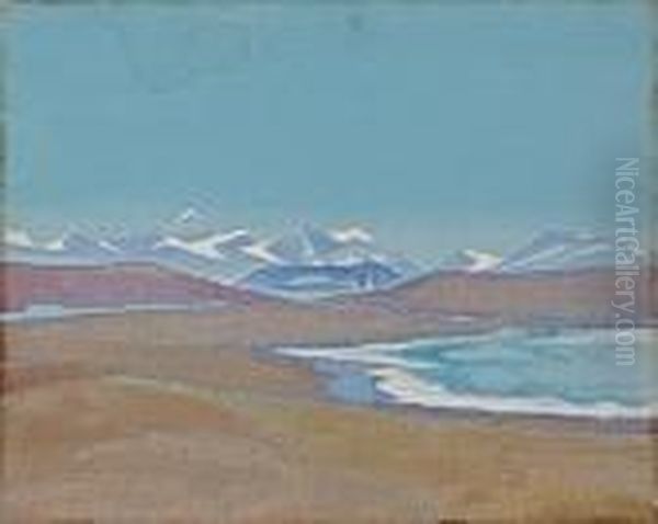 Himalayas, From Ting-kye Dzong Oil Painting by Nicolaj Konstantinov Roerich