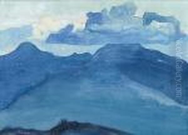 Cloud, From The 'himalayan' Series Oil Painting by Nicolaj Konstantinov Roerich