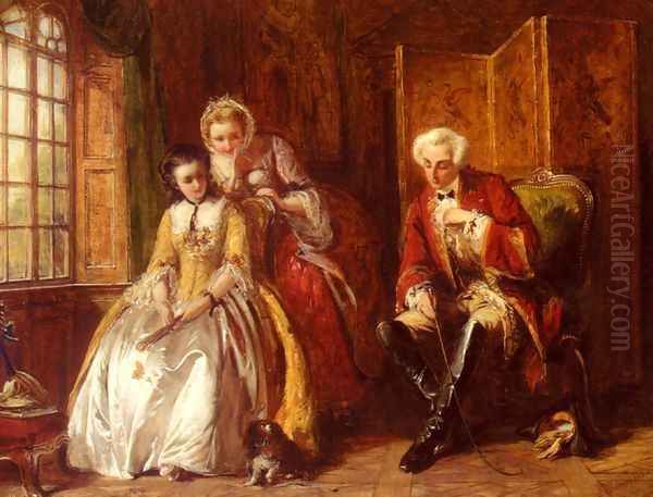 The Bashful Lover Oil Painting by Abraham Solomon