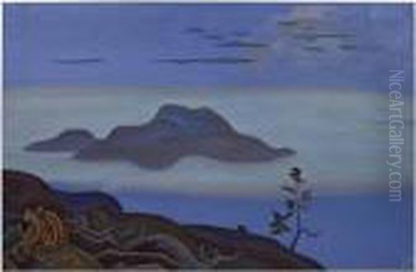 The Treasure Oil Painting by Nicolaj Konstantinov Roerich