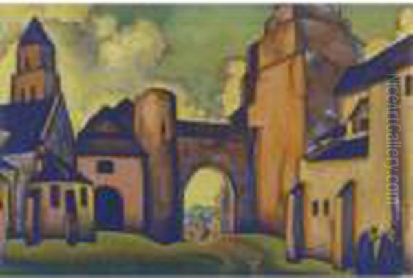 Secrets Of The Walls Oil Painting by Nicolaj Konstantinov Roerich