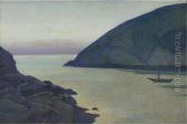 Monhegan, Maine (hope) From The Series Ocean Oil Painting by Nicolaj Konstantinov Roerich