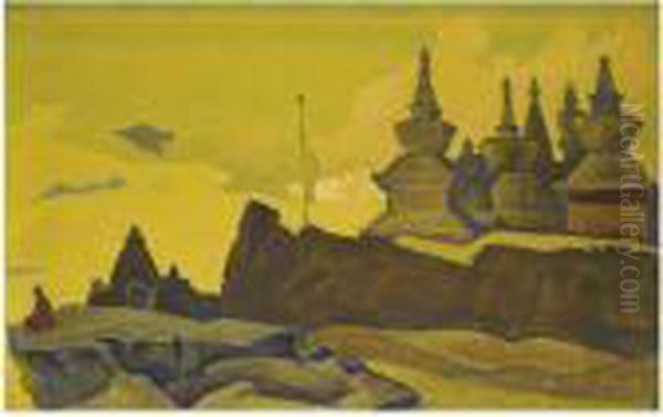 Sangacheling Oil Painting by Nicolaj Konstantinov Roerich