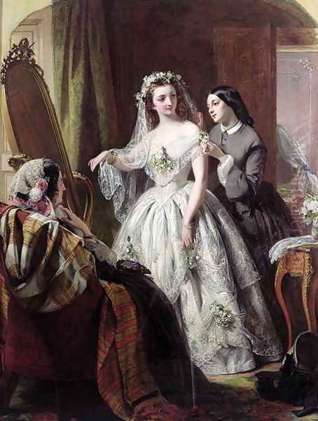 The Bride, 1856 Oil Painting by Abraham Solomon