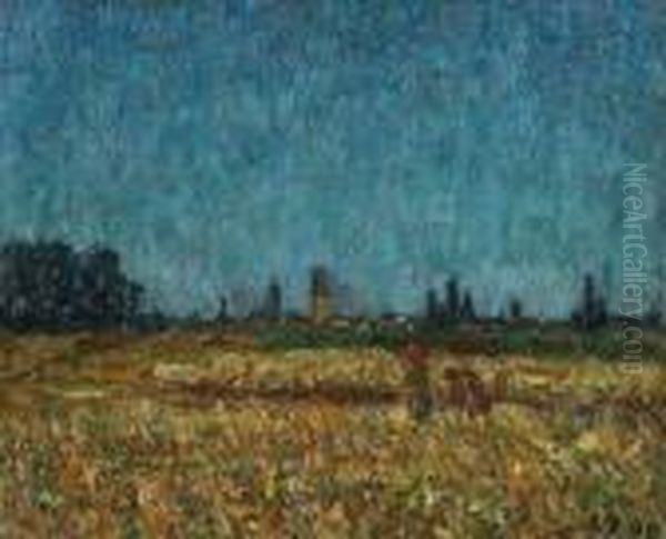 Blick Auf Ehringsdorf Bei Weimar Oil Painting by Christian Rohlfs