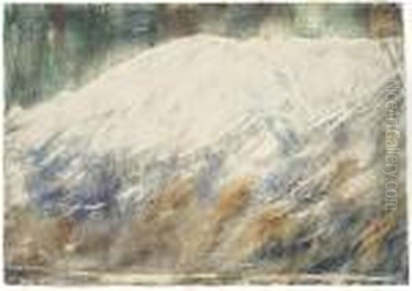 Berg Im Schnee Oil Painting by Christian Rohlfs