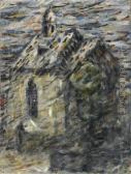 Die Brunnsteinkapelle In Soest Oil Painting by Christian Rohlfs