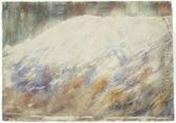 Berg Im Schnee Oil Painting by Christian Rohlfs