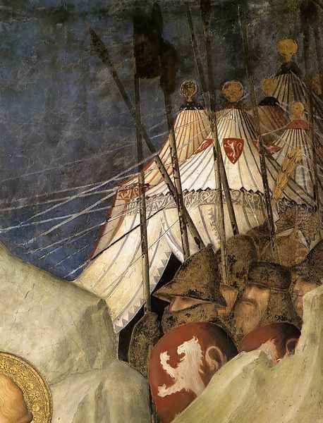 Saint Martin Renounces his Weapons (detail-3) 1312-17 Oil Painting by Louis de Silvestre