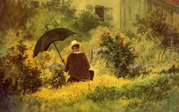 The Botanist Oil Painting by Carl Spitzweg