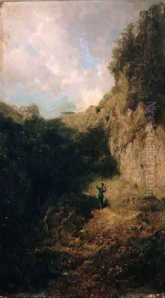 The Return of the Soldier Oil Painting by Carl Spitzweg