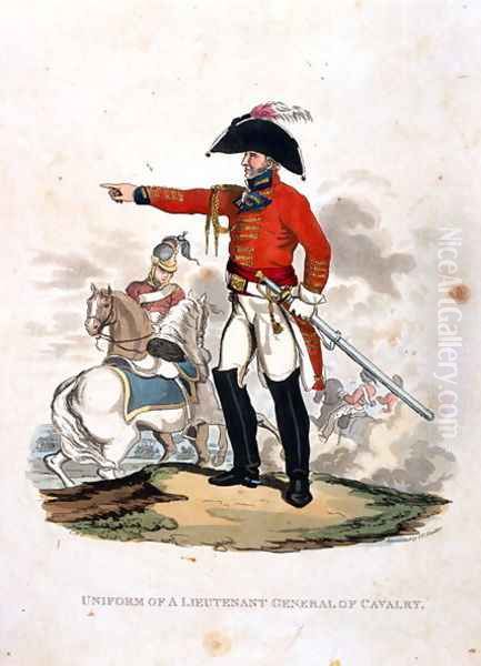 Uniform of a Lieutenant General of Cavalry, from Costumes of the Army of the British Empire, according to the last regulations 1812, engraved by J.C. Stadler published by Colnaghi and Co. 1812-15 Oil Painting by Charles Hamilton Smith