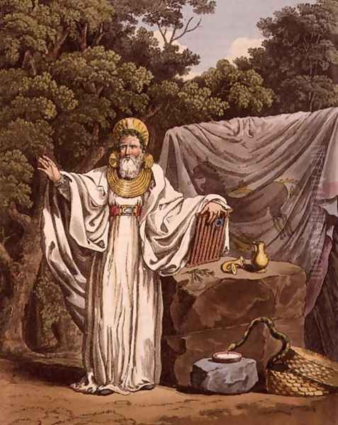 An Arch Druid in his Judicial Habit, engraved by Robert Havell 1769-1832 1815 Oil Painting by Charles Hamilton Smith