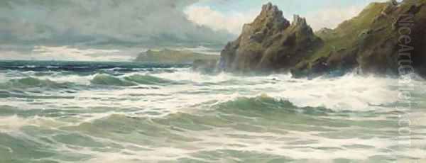 The Devon coast Oil Painting by Charles Hamilton Smith