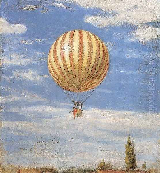 The Balloon, 1878 Oil Painting by Pal Merse Szinyei