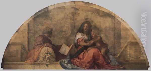 Madonna del sacco (Madonna with the Sack) 1525 Oil Painting by Andrea Del Sarto