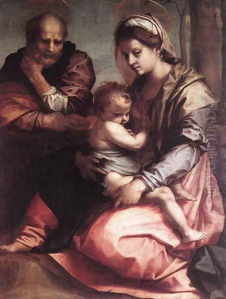 Holy Family (Barberini) 1528 Oil Painting by Andrea Del Sarto