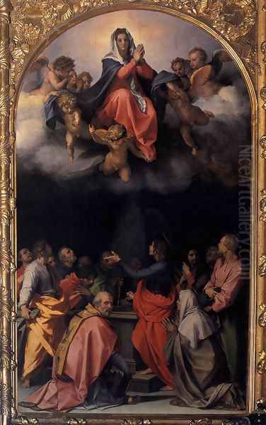 Assumption of the Virgin 1526 Oil Painting by Andrea Del Sarto