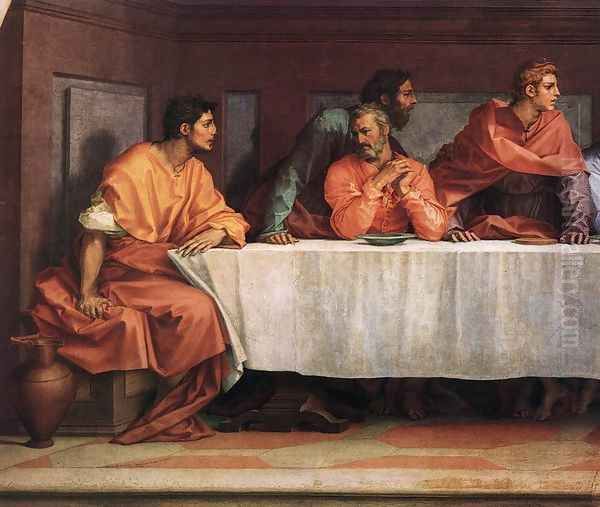 The Last Supper (detail 2) 1520 Oil Painting by Andrea Del Sarto