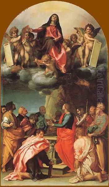 Assumption of the Virgin Oil Painting by Andrea Del Sarto