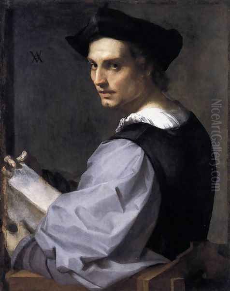 Portrait of a Young Man 1517 Oil Painting by Andrea Del Sarto