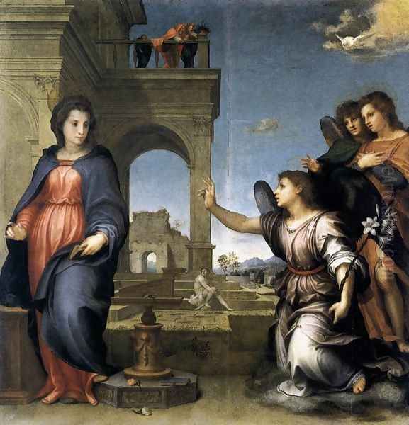 The Annunciation 1512 Oil Painting by Andrea Del Sarto