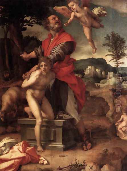 The Sacrifice of Abraham 1527 Oil Painting by Andrea Del Sarto